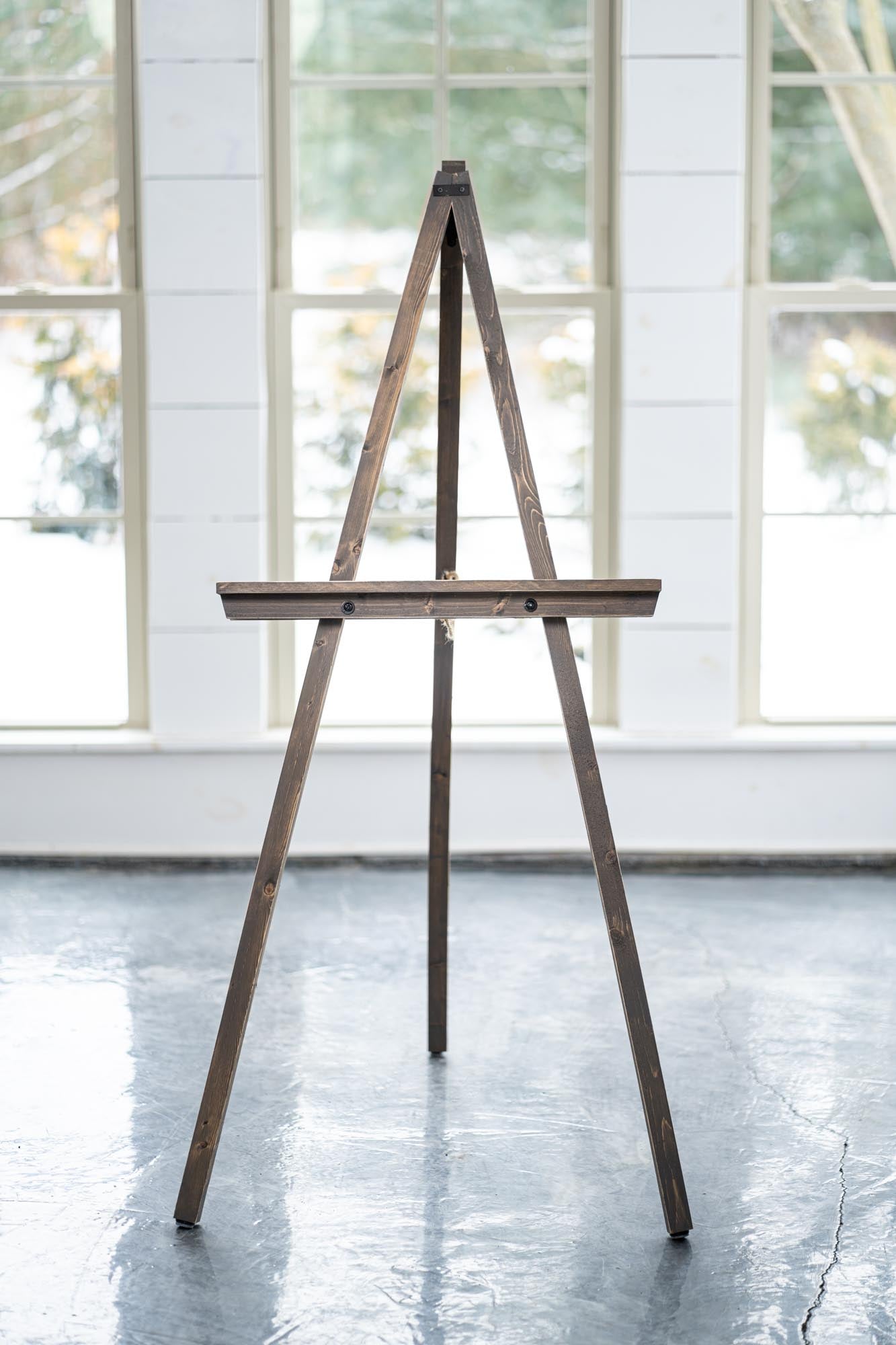 Wooden Display Floor Easel - FOR RENT LOCALLY
