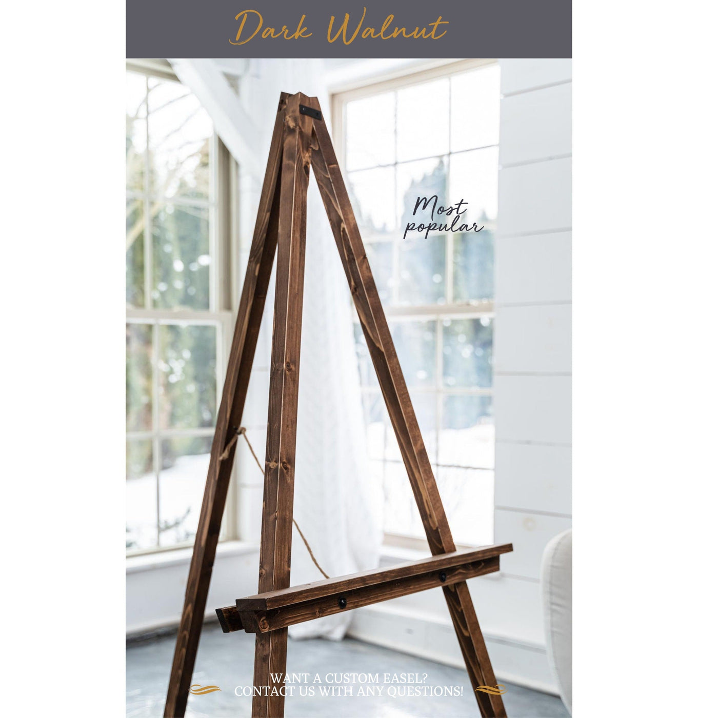 WOODEN EASEL STAND